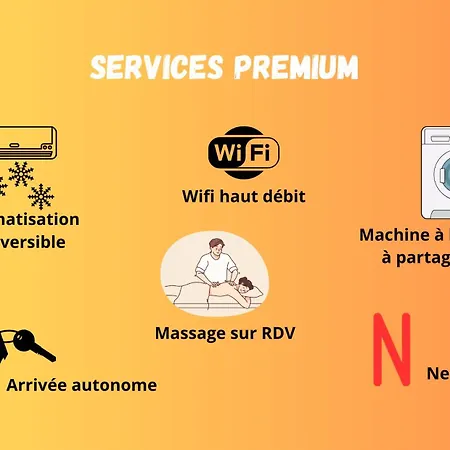 Daire La Nimoise T2 Avec Climatisation Et Netflix Centre